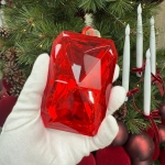 Ёлочное украшение «DIAMOND - Shine» 6,8*3,8*11,4 см, Красный