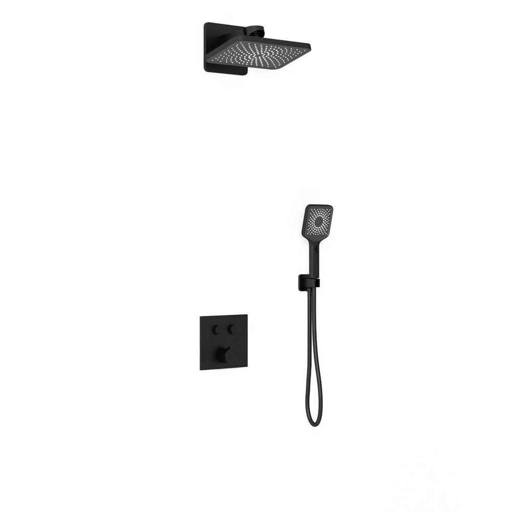 Душевой комплект Vincea  Инспаер (Inspire) VSFW-421I4MB встраиваемый, двухрежимный, черный