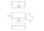 Уличный настенный светильник Arte Lamp FERRO A2920AL-1BK, 1хLED