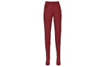 SAINT LAURENT Cow Leather Knee high Boots Women"s Red