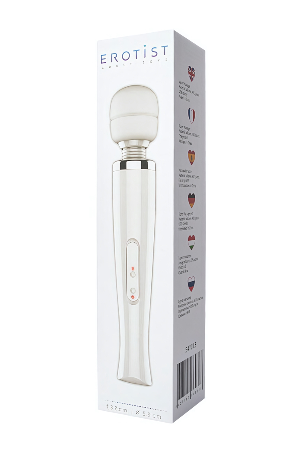 Вибромассажер L'EROINA Super massager ( 8 режимов ) (Цвет: белый)