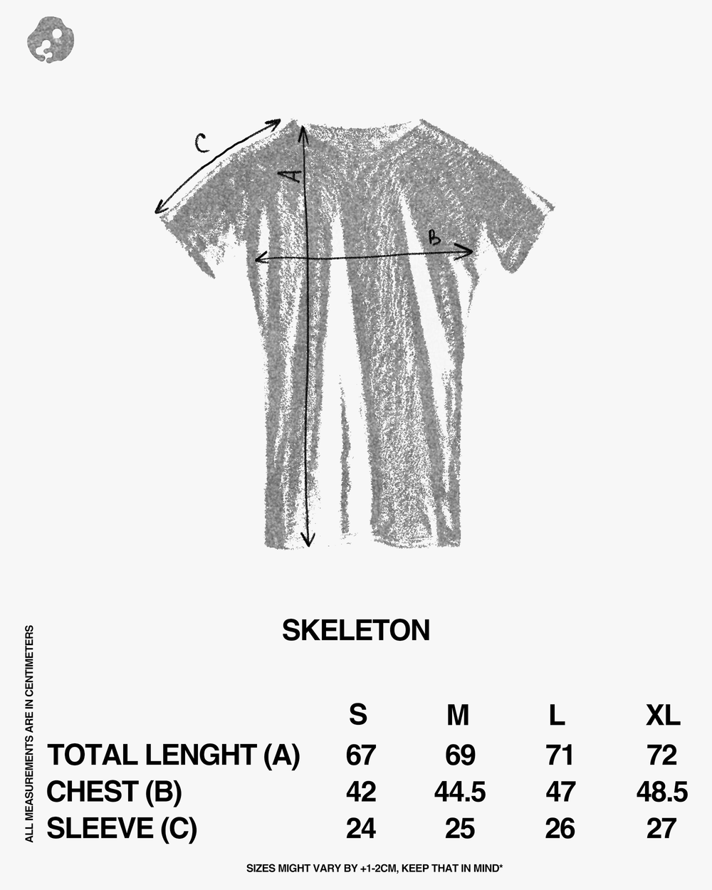 SKELETON slim t-shirt