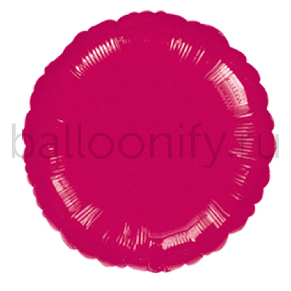 Фольгированная фигура, круг 18"/46СМ Металлик Burgundy