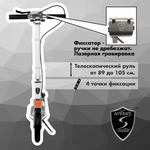 Самокат Urban Scooter Original tm Disc White, (2024), с дисковым тормозом, складной, городской, двухколесный