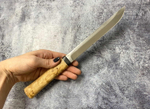 Нож Бурятский средний, 95х18, карельская береза, АиР Златоуст