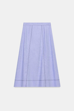 ЛЬНЯНАЯ ЮБКА НА ЗАПÁХЕ СО СТРОЧКОЙ — ZARA