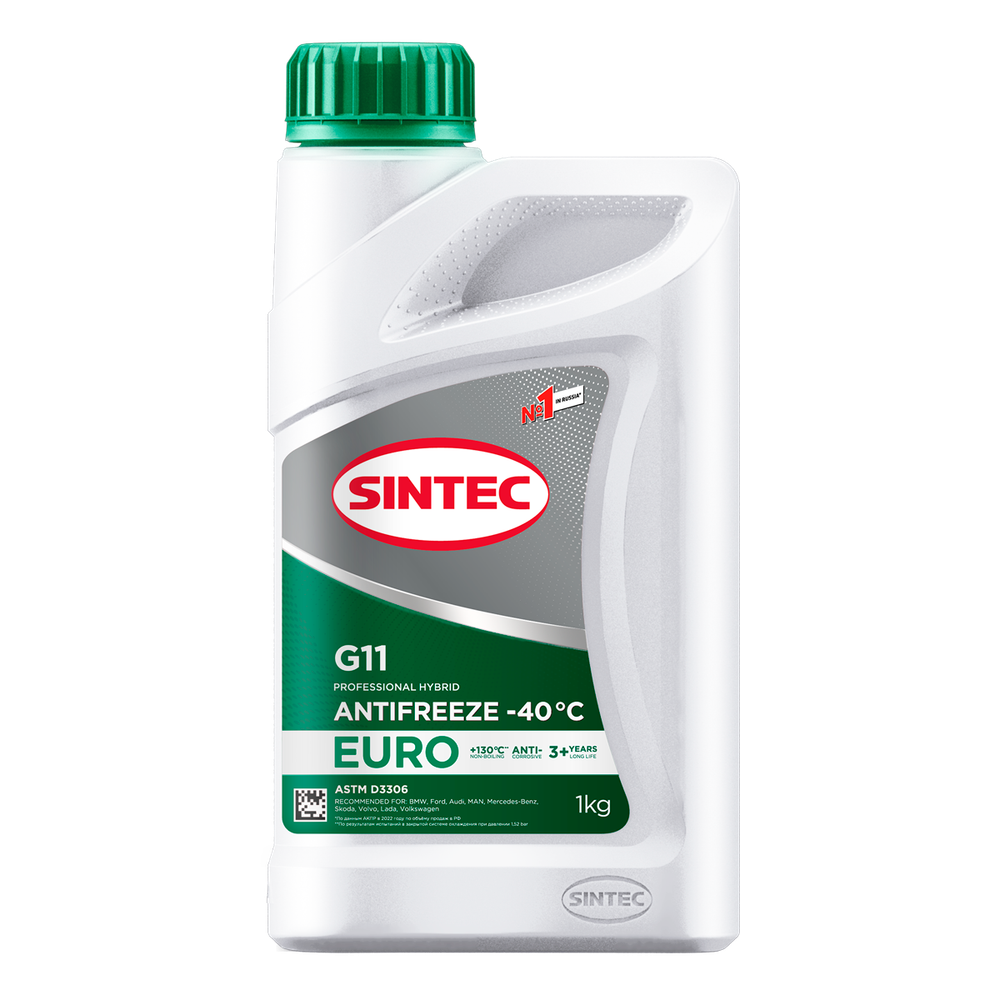 Антифриз готовый Sintec Euro G11 зеленый  1кг