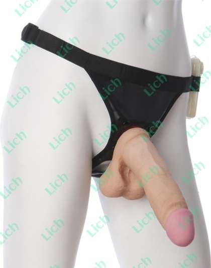 Трусики HARNESS с восьмидюймовой насадкой и вибрацией