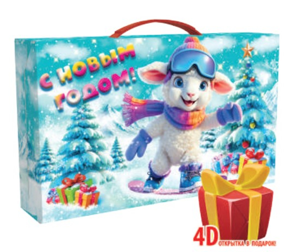 Подарочная коробка для конфет "Кирюша и Варюша!" 750гр (1/200шт)