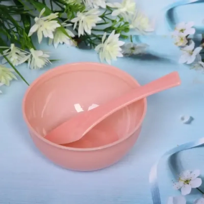 Чаша косметическая с лопаткой «Cosmetic», цвет микс, d-8см