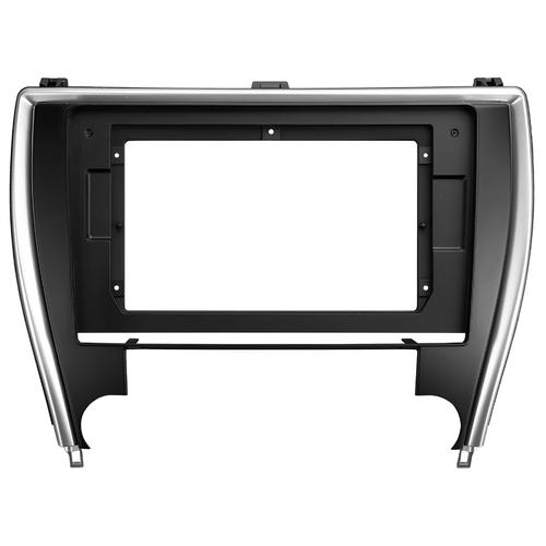 Комплект рамки с разъёмами 10,1" Toyota Camry 55 2014-2018 чёрная+серебро
