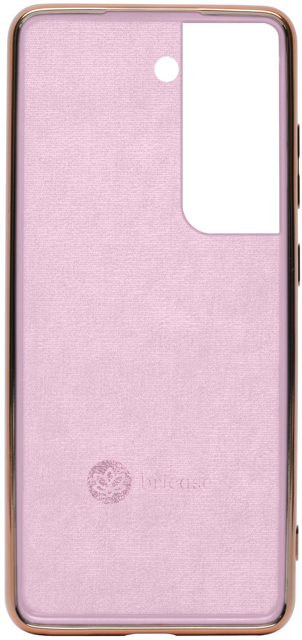 Стильный глянцевый чехол для SAMSUNG GALAXY S21 5G (не ULTRA/ FE/ PLUS!) с кольцом-подставкой и бархатной подкладкой