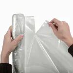 Мешки для мусора прозрачные прочные 160 л, в рулоне 10 шт.,50 мкм, 90х110 см, LAIMA, 609210
