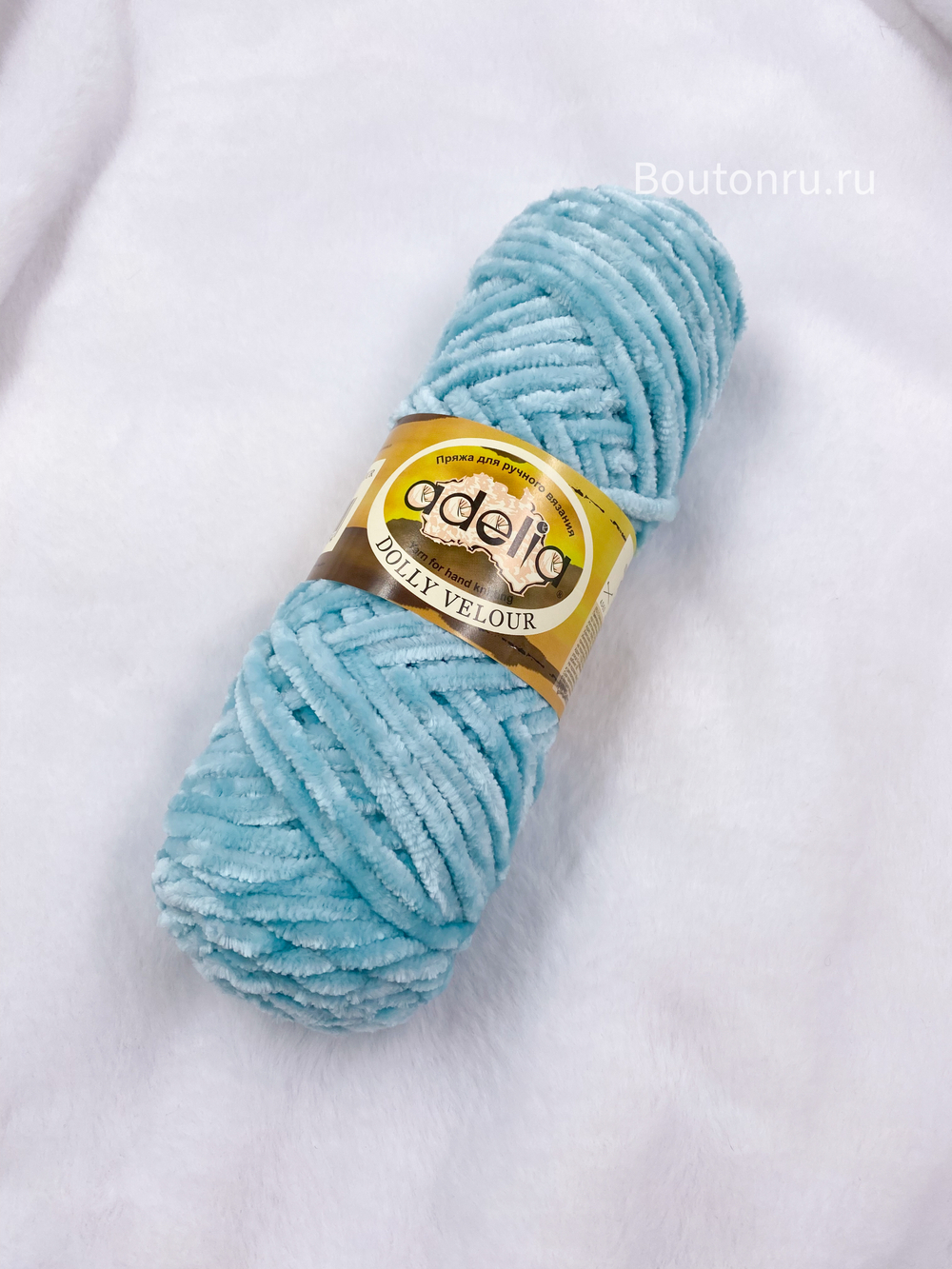 Пряжа ADELIA "ДОЛЛИ ВЕЛЮР" / "DOLLY VELOUR" 100% микрополиэстер 100 г 93 м ± 6 м №41 мятный