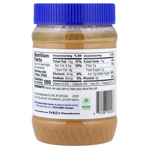 Peanut Butter & Co., спред с арахисовой пастой, Mighty Maple®, 454 г (16 унций)
