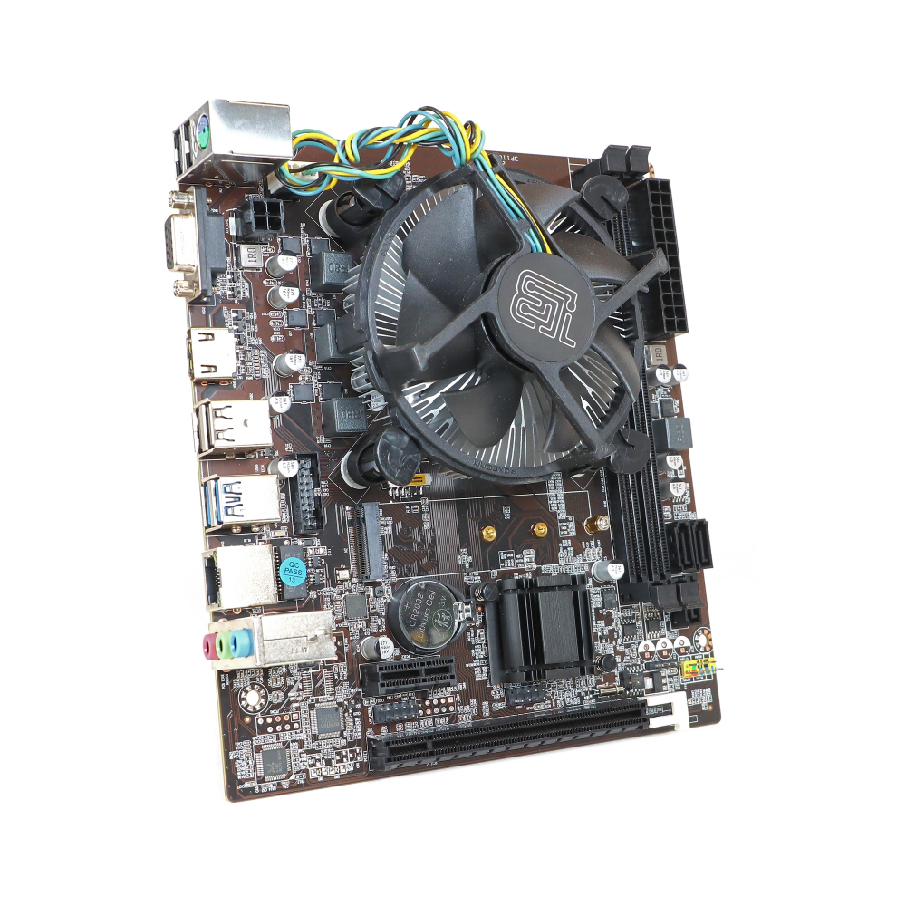 Материнская плата с процессором BaseTech H81M, Socket1150, i3-4160, mATX, Retail, Socket1150, Intel HD Graphics 4400, 2xDDR3, PCIe3.0, 1xM.2, GLAN, PS2, 6xUSB2, 4xUSB3, VGA, HDMI, кулер CPU (BT-H81M-4160)