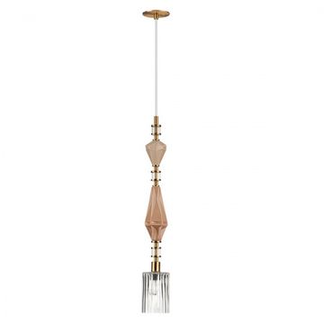Подвесной светильник 1*E14 5414/1E античная бронза/прозрачный Terra Odeon Light Exclusive
