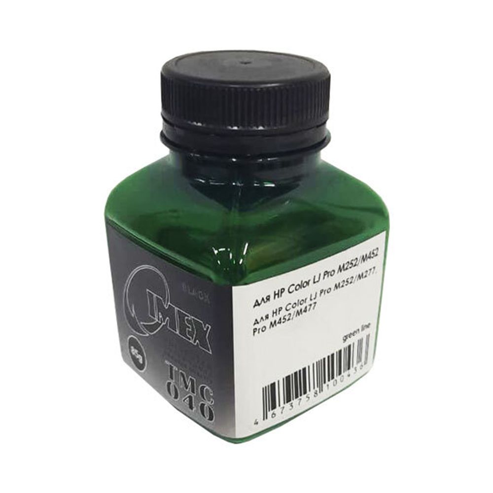 Тонер для HP Color LJ M252/M277/M452/M477 (85гр, черный, Polyester, TMC040 IMEX) Green Line