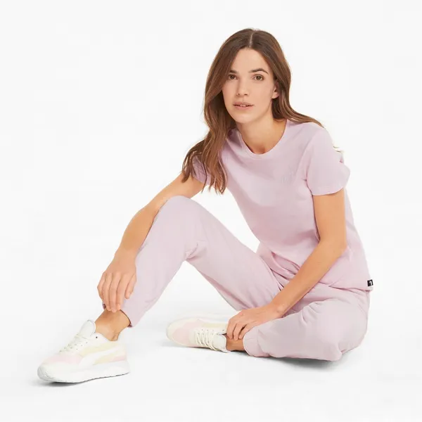 Брюки спортивные женские PUMA ESS+ Embroidery High-Waist Pants TR cl C