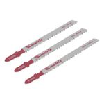 Полотна для электролобзика по металлу, 3 шт, T127D, 75 х 3 мм, HSS Matrix Professional, 78208