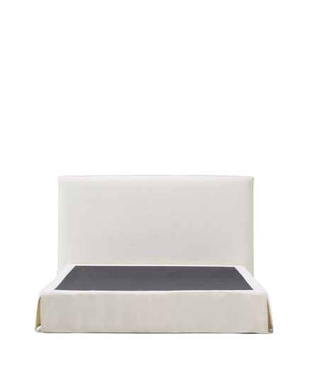 Кровать Jaira La Forma из белого шенилла со съемным чехлом для матраса 180x200 см