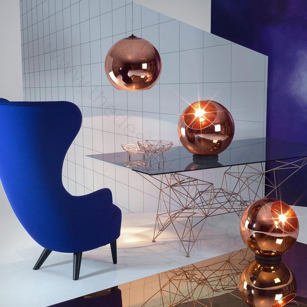 Pendant design lamp Copper Shade by Tom Dixon (Silver)