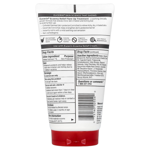 Eucerin, Средство для облегчения обострения экземы, без отдушек, 141 г (5 унций)