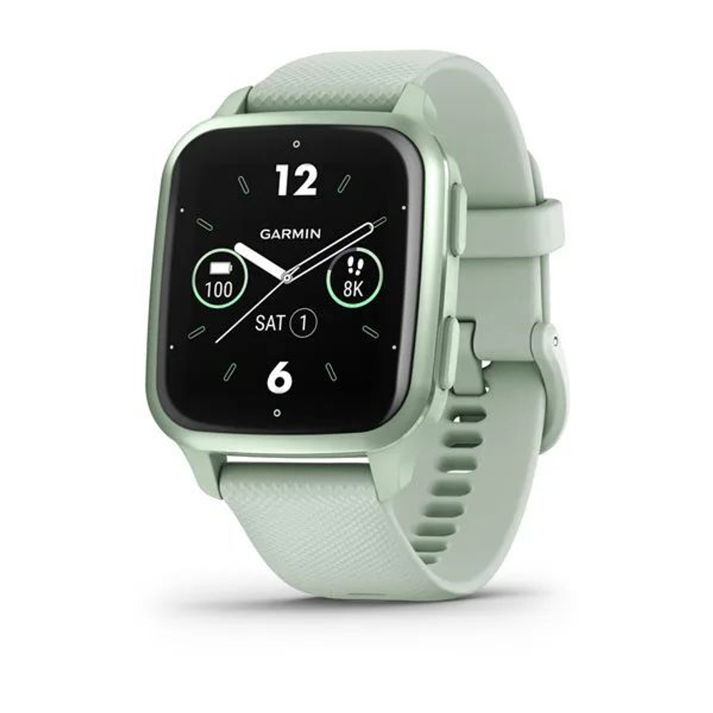 Смарт-часы Garmin Venu Sq 2 цвета мяты и безелем мятного цвета 010-02701-12