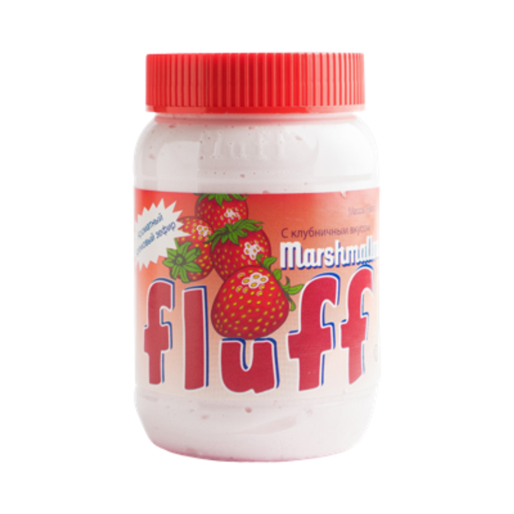 Кремовый зефир FLUFF Marshmallows 213гр клубника (12)