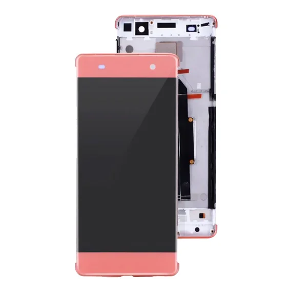 Дисплей для Sony Xperia XA в сборе с тачскрином на рамке (Rose Gold)