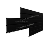 Сайдинг металлический L -Брус ХL VikingMP-01- - RALL 9005 Черный, 0.45мм