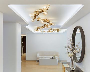 CUSTOM BUBBLY 29-LIGHT INSTALLATION by ROSIE LI