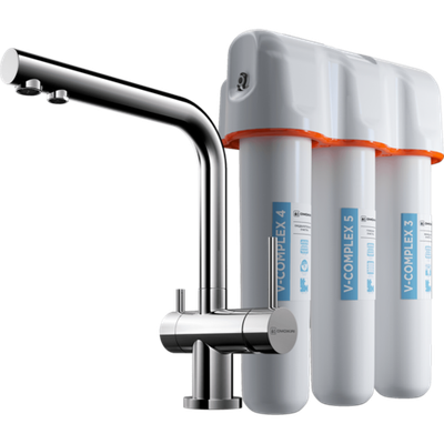 Смеситель для кухни Omoikiri Nagano-C + Pure Drop Lite, хром