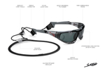 Спортивные очки LiP Surge / Matt Black / PC Polarized / VIVIDE Ice Blue Lens
