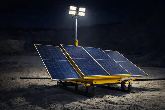 Передвижная автономная осветительная установка YASHEL на солнечных батареях