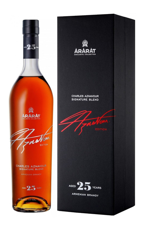 Армянский коньяк ARARAT Charles Aznavour Signature Blend 25 лет, 0,75 л