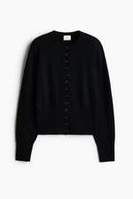 Тонкий трикотажный кардиган — Серый меланж - H&M
