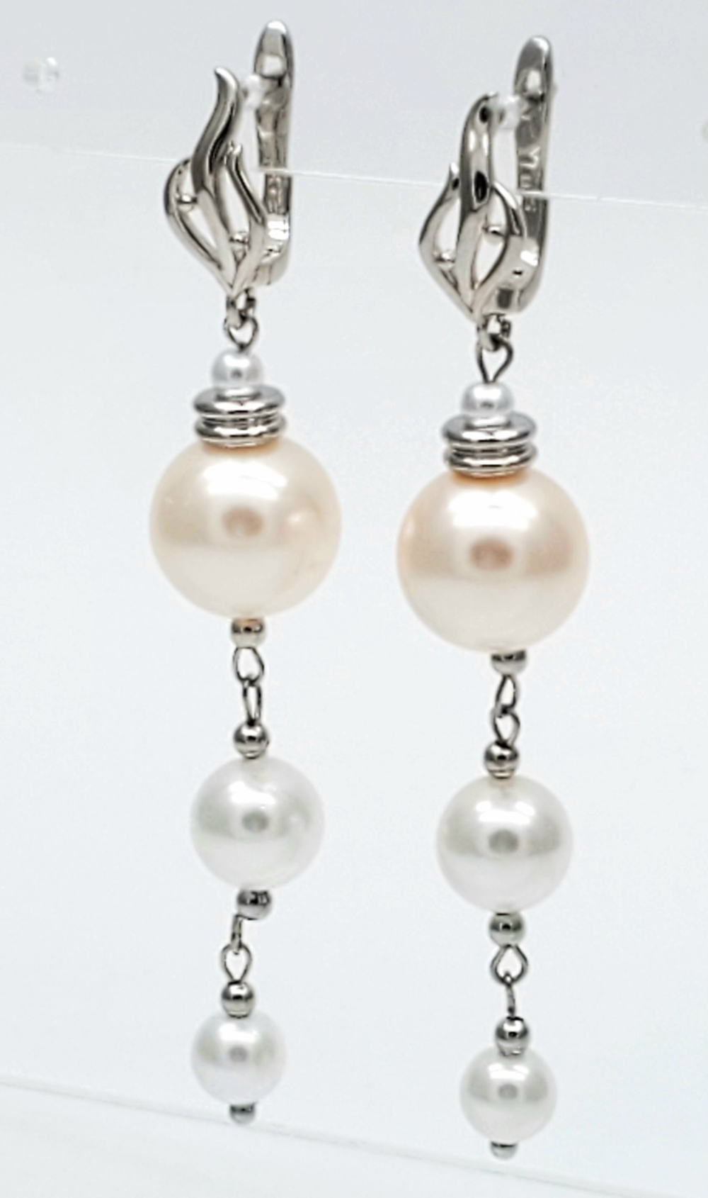 91001112 Серьги SELENA PEARLS