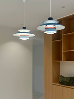 Pendant design lamp PH 5 by Louis Poulsen (Blue)