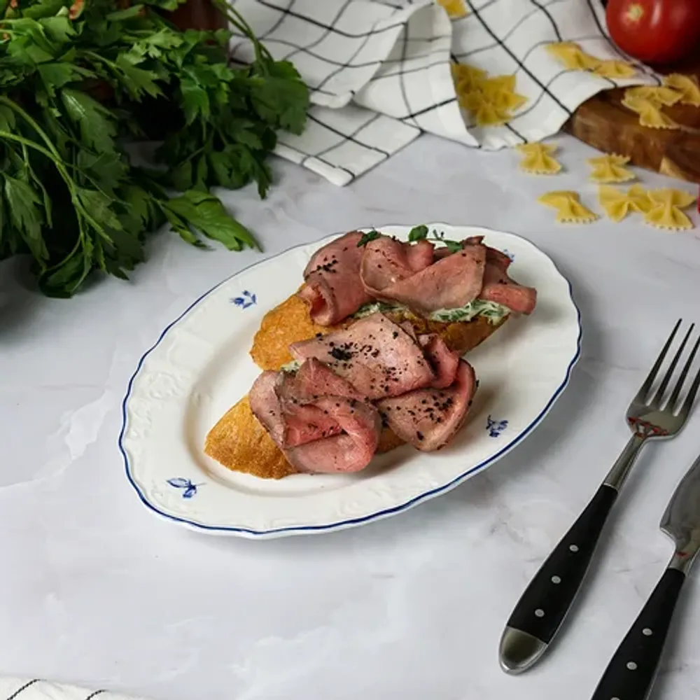 Блюдо овальное 25,2*16,1 см h2,1 см Blue Flower P.L. Proff Cuisine [1]