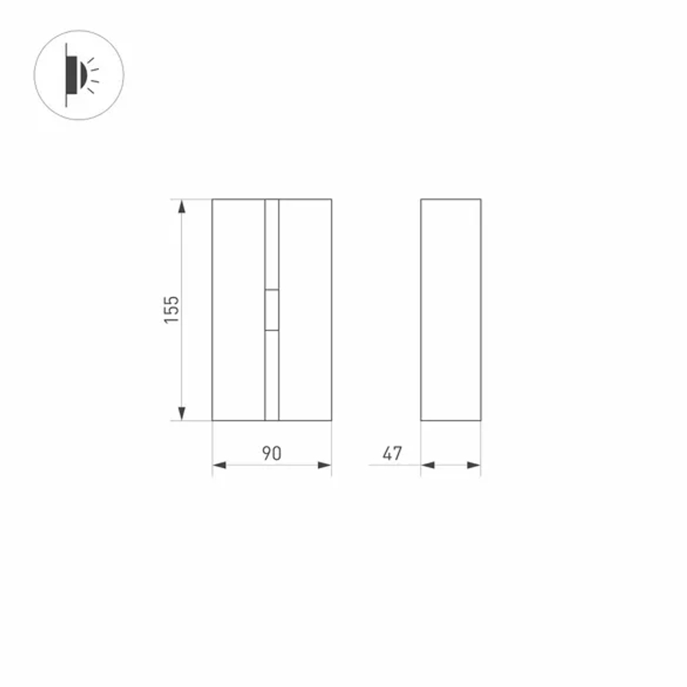 Светильник LGD-STRIPE-3W Day4000 (GR, 20 deg, 230V) (Arlight, IP65 Металл, 3 года) 034980