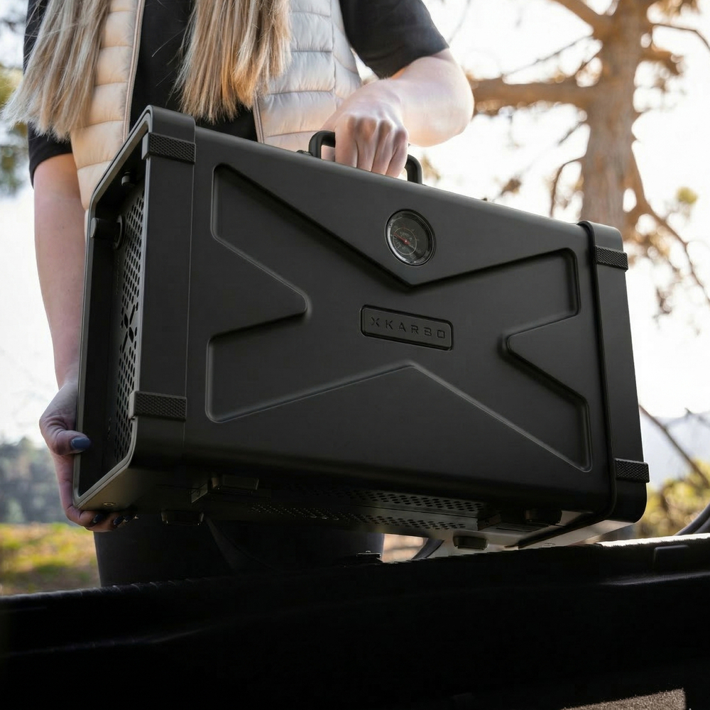 Газовый гриль портативный Karbo Grill X1 Black + сумка