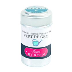 Картриджи для ручки Herbin Vert de gris зелено-серые 6 шт (20107T)