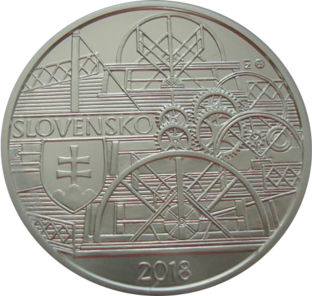 Словакия 10 евро 2018 Корабль 200 лет первому плаванию парохода по реке Дунай в Братиславе СЕРЕБРО