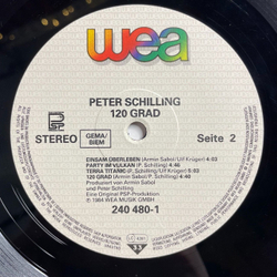 Винтажная виниловая пластинка LP Peter Schilling 120 Grad (Germany 1984)