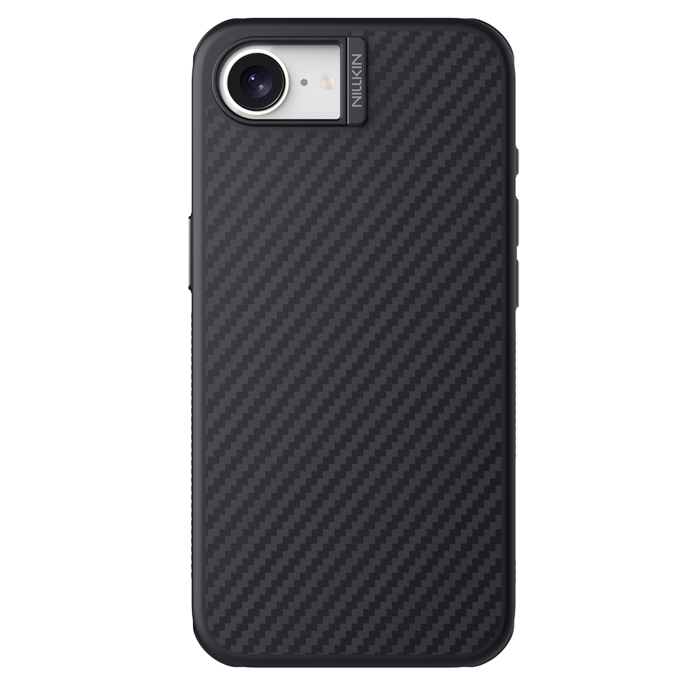 Чехол с MagSafe покрытый углеродным волокном от Nillkin для iPhone 16e и iPhone 17e, серия Synthetic Fiber Pro Magnetic Case