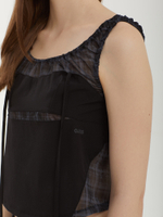 Топ Halter Strap Plaid Sleeveless