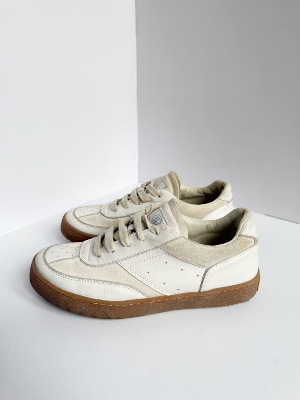 Кожаные кроссовки MM6 Maison Margiela, 35