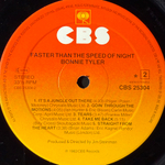 Bonnie Tyler - Faster Than The Speed Of Night (Голландия 1983г.)