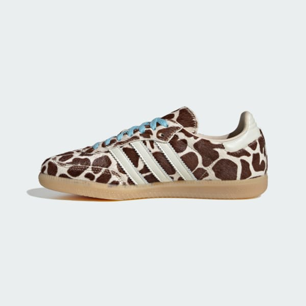 ADIDAS Кроссовки Samba OG с анималистическим принтом, цвет слоновой кости